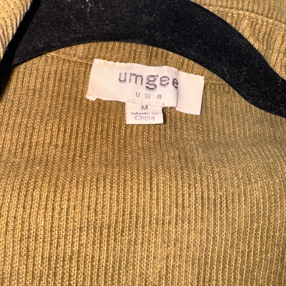 Umgee Men's Colorblock Shirt Jacket in Brown and Yellow - Picture 2 of 6